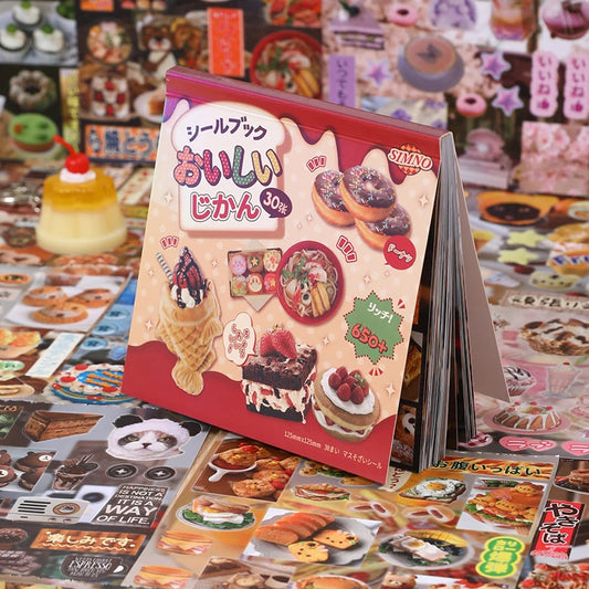 Mr Paper 30sheets/book Japanese Food Sticker Book DIY handbook scrapbook