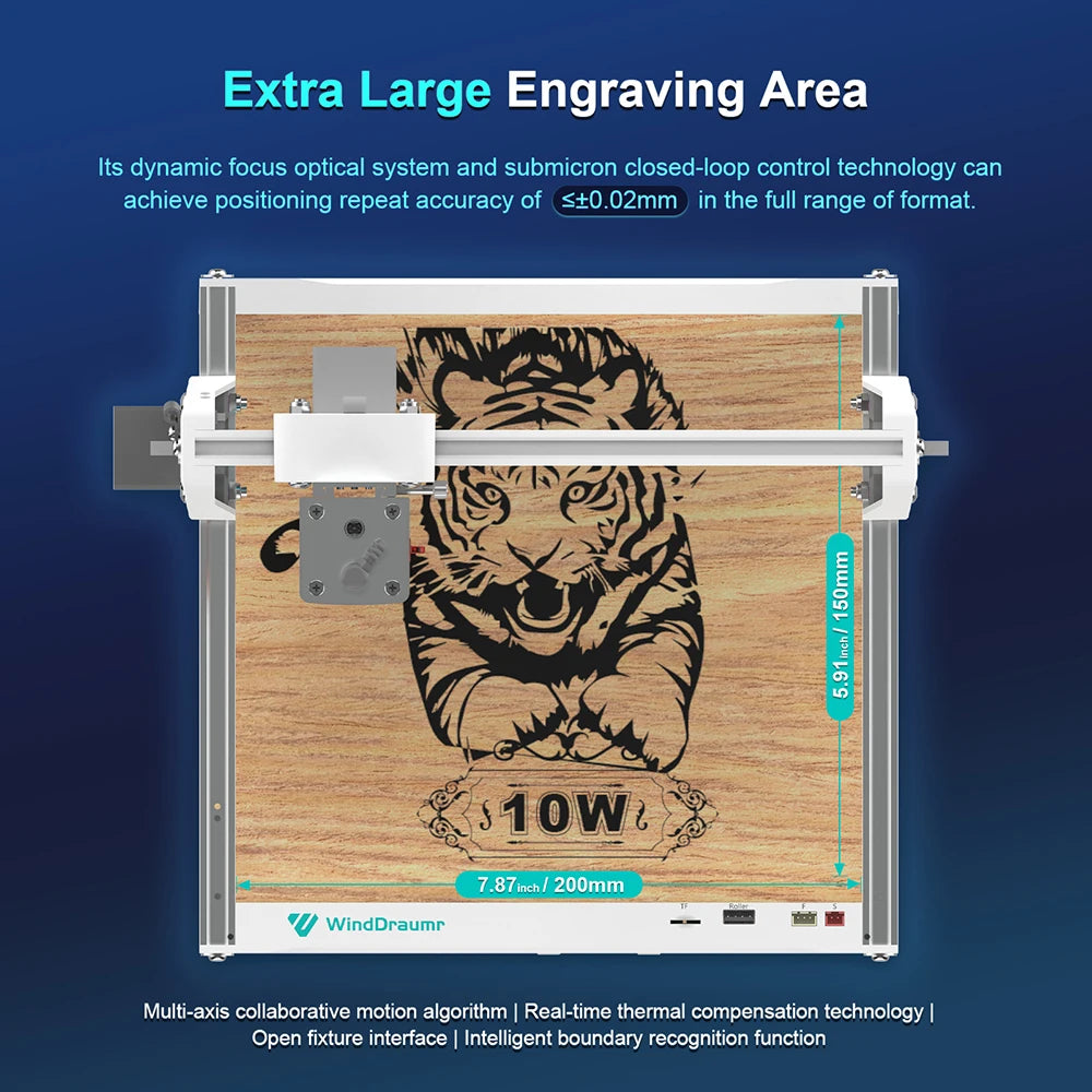10W Laser Engraver 12000mm/min CNC Laser Cutter and Engraver