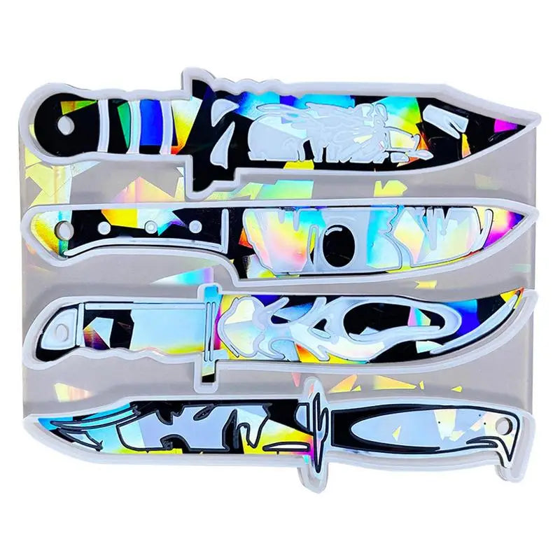 Daggers Resin Molds Silicone Heat Resistant Holographic Design Mold