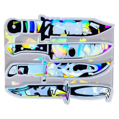 Daggers Resin Molds Silicone Heat Resistant Holographic Design Mold