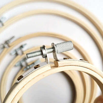 High Quality Beech Wood Embroidery Hoop Circle Rings Holder