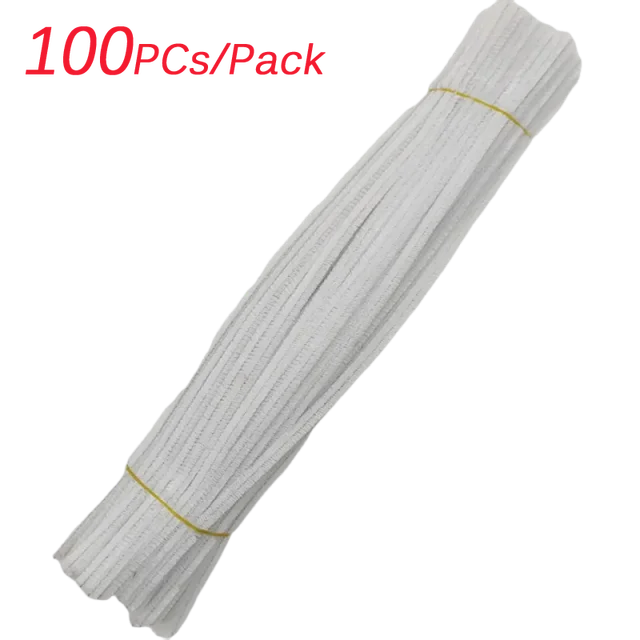 Creative Wires Chenille Wire Pipe Cleaners Flower Headband Diy Colorful DIY Plush Stem Wired Twist Stick