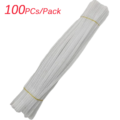 Creative Wires Chenille Wire Pipe Cleaners Flower Headband Diy Colorful DIY Plush Stem Wired Twist Stick