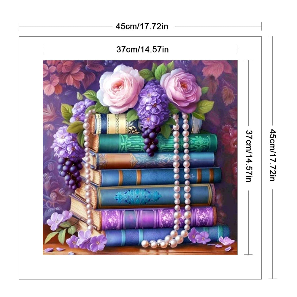 Full Embroidery Eco-cotton Thread 11CT Printed Flower Cross Stitch Kit Art