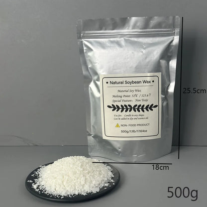 500g/1kg Pure Soy Wax Material Pre-Soy Wax-Core Pigments Aromatherapy Pure Paraffin Wax