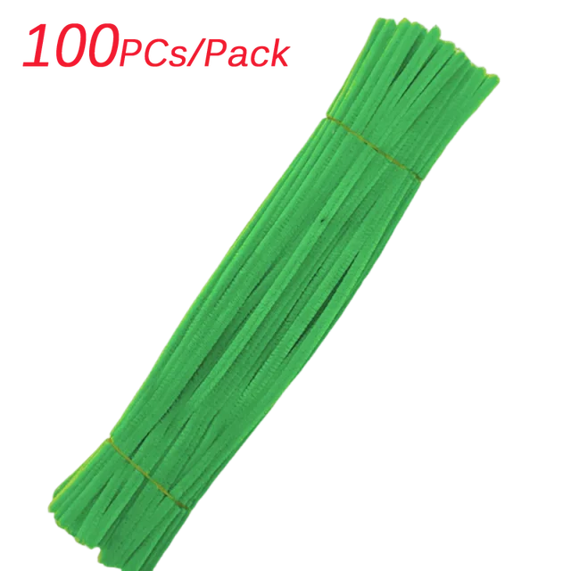 Creative Wires Chenille Wire Pipe Cleaners Flower Headband Diy Colorful DIY Plush Stem Wired Twist Stick