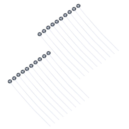 20pcs/set 20cm/8" Waxed Cotton Candle Wicks with Stand Smokeless Candle DIY COTTON Core Making Candles