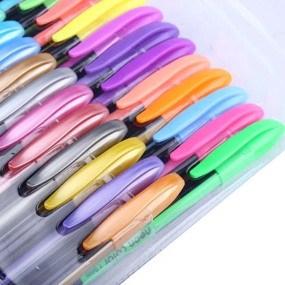 48 Color Pens, Gel Ink Glitter Pen smart color Art Markers Fine Tip Kit