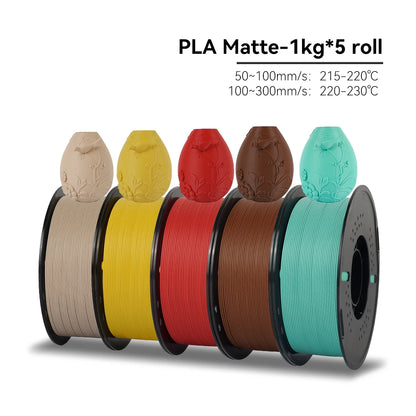 KEEPANG PLA/HS-PLA/PLA Matte/PLA Pro 5KG PLA 3D Filament 1.75mm 1KG/Roll (2.2lbs) Neatly Wound 3D Printing Materials
