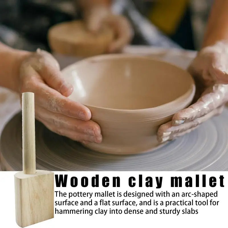 Wooden Ceramic Clapping Board DIY Texture Clay Polymer Shaping Tool Pottery Handmade Mud Patting
