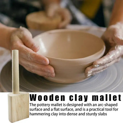 Wooden Ceramic Clapping Board DIY Texture Clay Polymer Shaping Tool Pottery Handmade Mud Patting