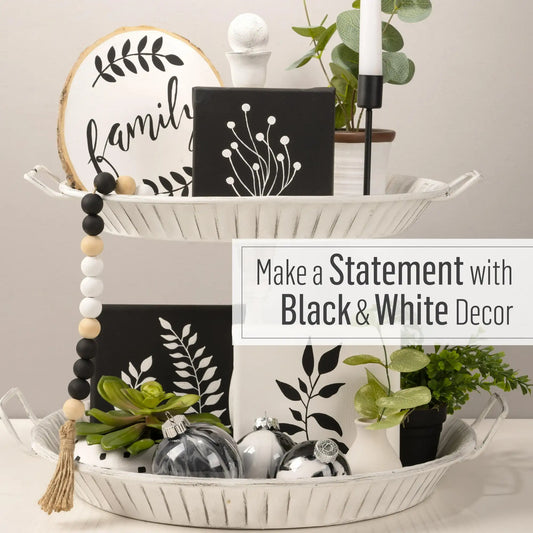 FolkArt Wicker White and Licorice Acrylic Craft Paint Set, 8 fl oz, Set of 4
