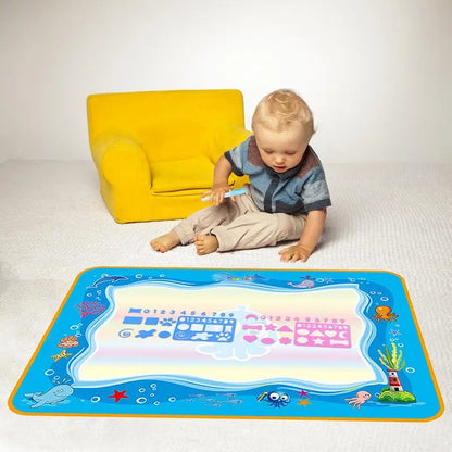 Water Painting Mat Repeated Graffiti Coloring Dust-Free 80x60cm Drawing Doodling Mat