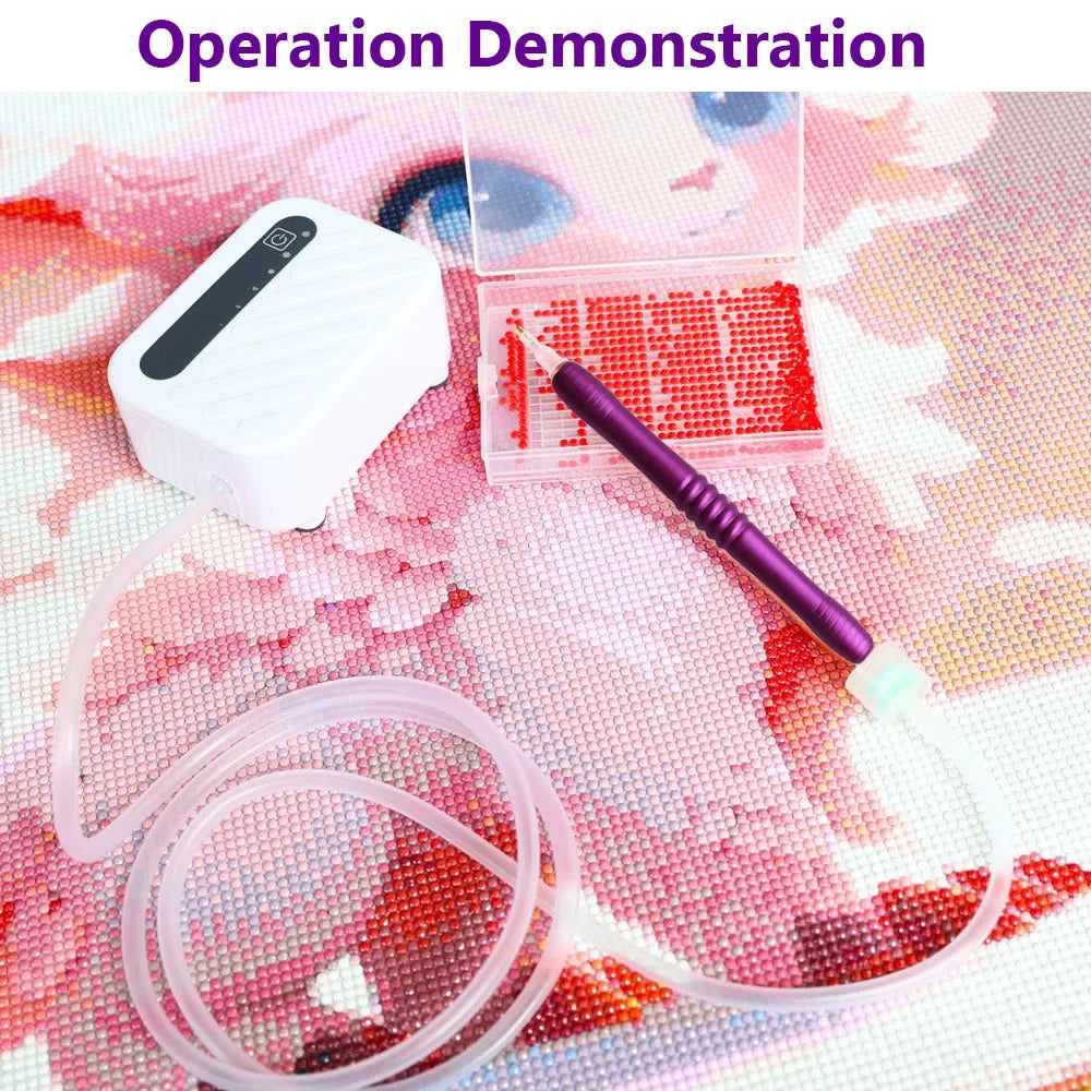 Electric Diamond Painting Tool USB Powered Suction Device Vacuum Pen Kit