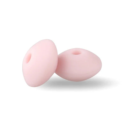 50/100pcs Silicone Lentil Beads 12mm Abacus Loose Focal Beads For Jewelry Making