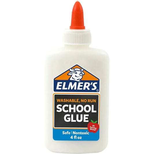 4oz Washable School Glue, Non-Toxic Liquid Adhesive