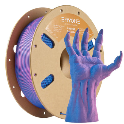 ERYONE Dual Color Series Silk PLA And Matte PLA 1KG 1.75mm Diameter High Quality Filament For FDM 3D Printing