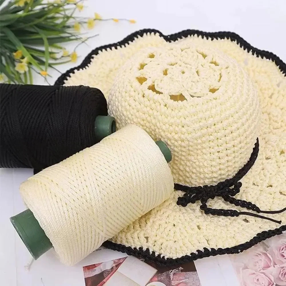 3mm Handmade Ice Rope Thread DIY Hook Cushion Beginners Crochet Knitting Yarn