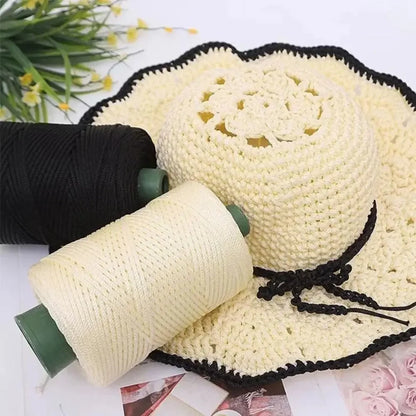 3mm Handmade Ice Rope Thread DIY Hook Cushion Beginners Crochet Knitting Yarn