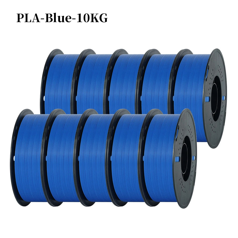 KINGROON 22LBS PETG or PLA filament 3D Printer Filament 10 Rolls 1KG 1.75MM Eco-Friendly Good Toughness Mix Color