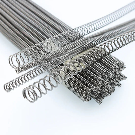 300mm Compression Spring Wire Dia 0.8/1.0/1.2/1.5mm 65 Mn Manganese High Carbon Steel Y-shaped Soft Pressure Return Long Springs