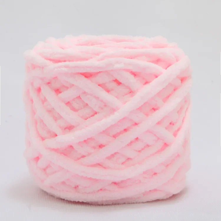 100g/ball Chenille Knitting Yarn Soft Ice Strip Line Cotton Yarn DIY Wool Yarn for Hand Knitting Scarf Thick Wool Wholesale