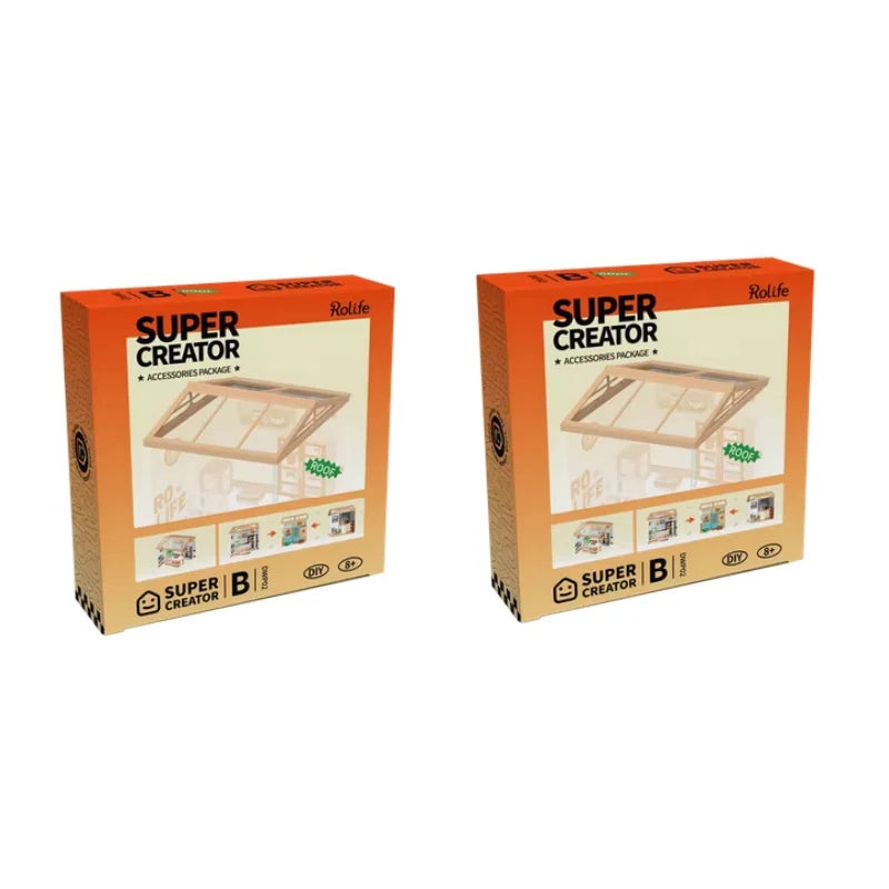 Robotime DIY Miniature Dollhouse Kit with Accessories Model Kit with LED to Build