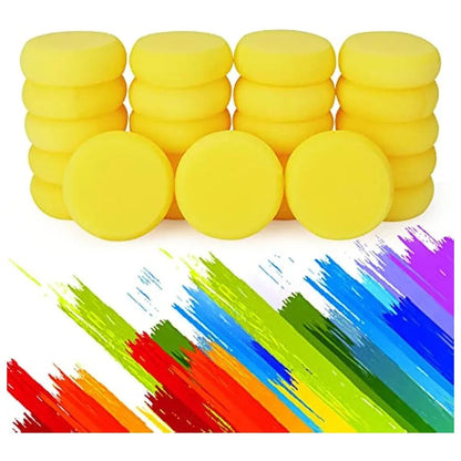 12pcs Painting Sponges, Round Watercolor Synthetic Sponge, Artist Sponge for Face Painting, Crafts, Pottery, Clay