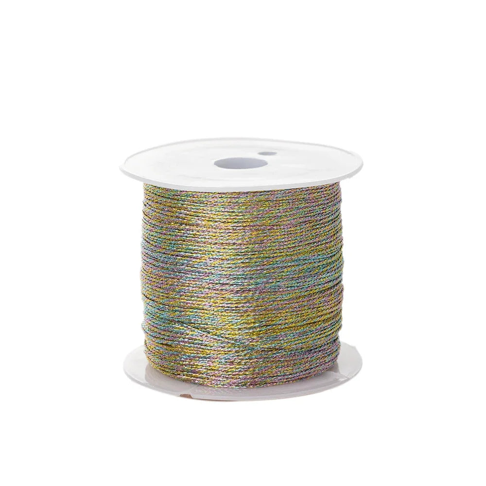 0.4mm 50m Crafts Nylon Cord Beading Braided Nylon Satin String