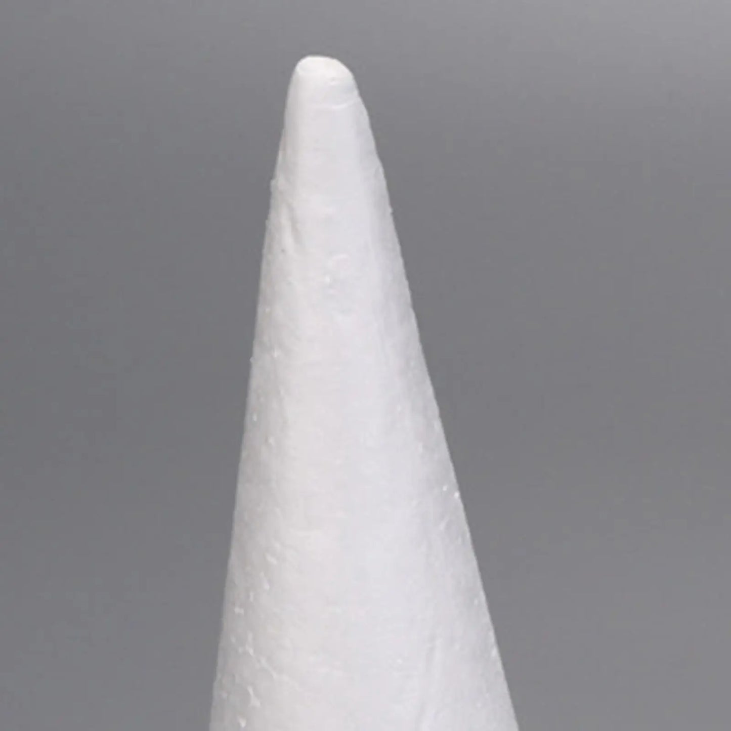 5Pcs Craft Foam Cones Christmas Tree Project Decors White Polystyrene