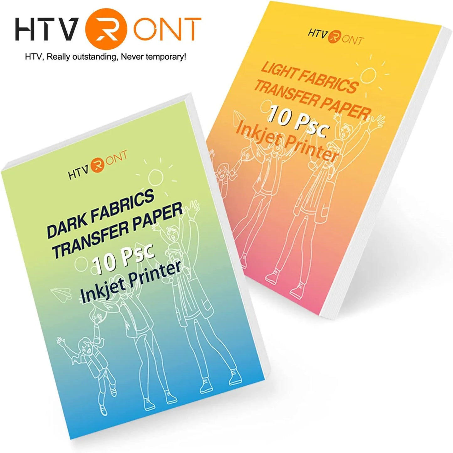 HTVRONT 20Pcs A4 Inkjet Heat Transfer Sublimation Printing Paper 8.5x11in