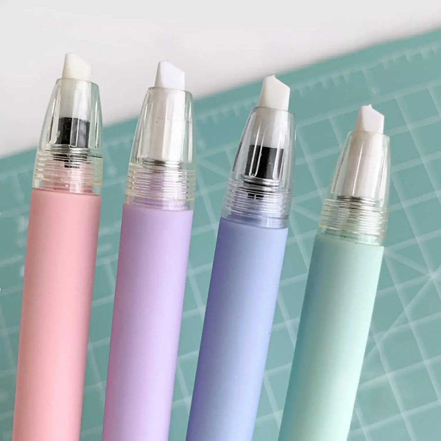 4 PCS Morandi Color Retractable Cutter Pen, Arts & Crafts Ceramic Blade, Safety Hobby Knife with Precision Blade