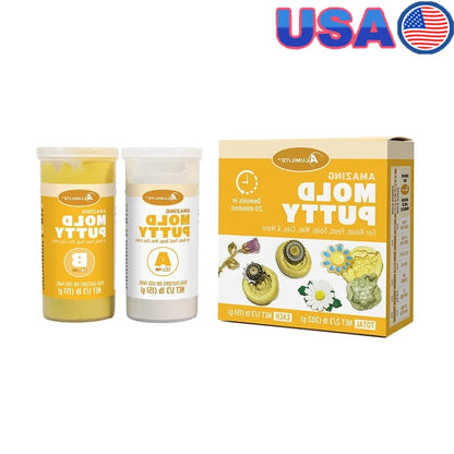 Amazing Mold Putty Food Grade Silicone Resin Plaster Clay Wax Chocolate Soap Quick Cure Details Capture 2/3 lb Kit