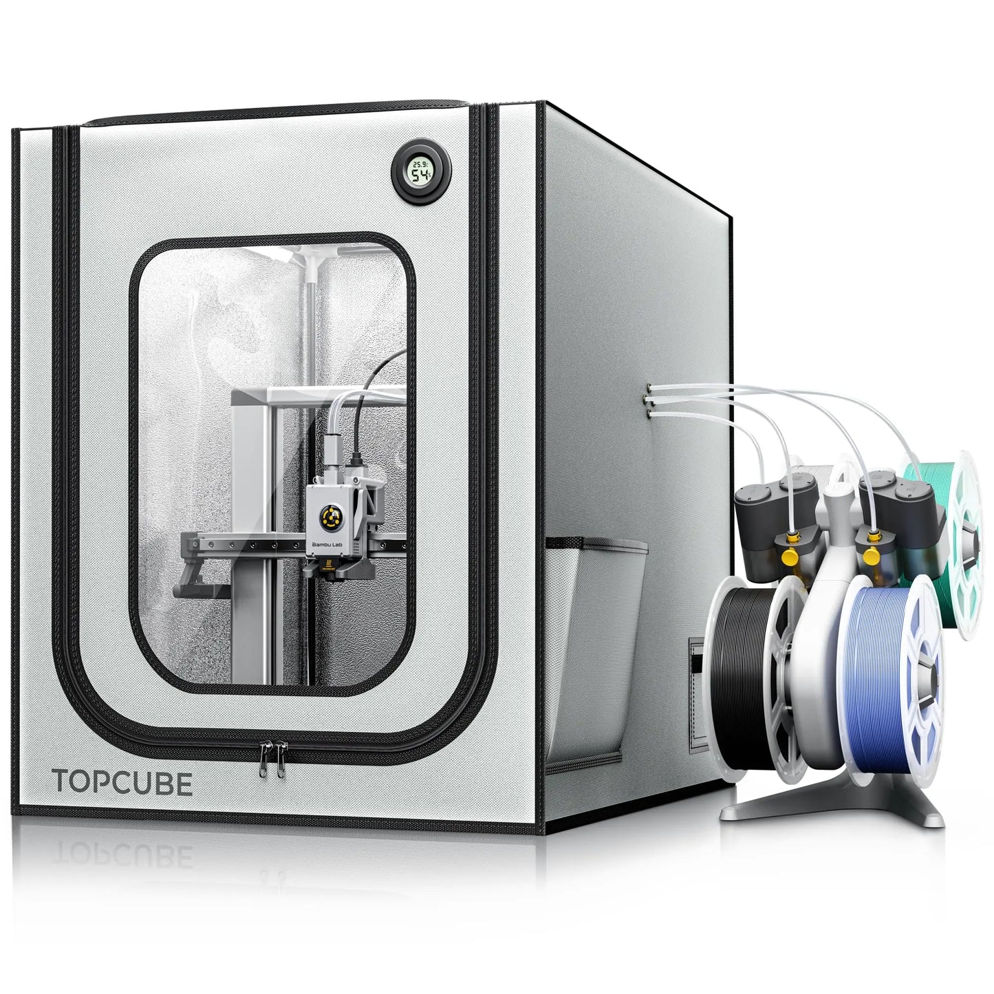 YOOPAI 3D Enclosure For Bambu A1 3D Printer fireproof House Cover with LED light Constant Temperature