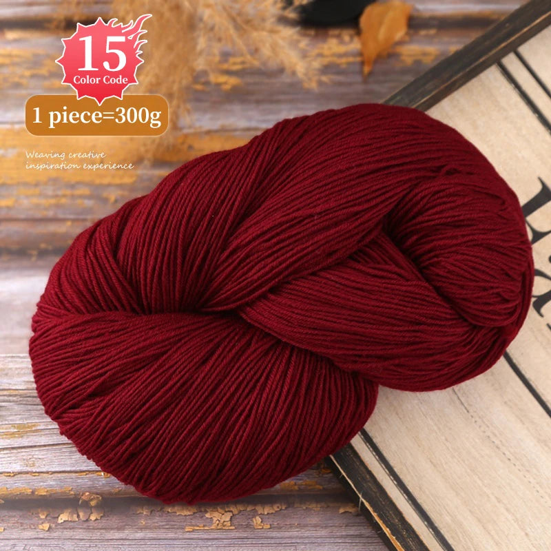 300g Alpaca Wool Yarn in Multiple Optional Colors Used for Knitting Fashionable Sweaters Scarves Gloves Hats Coats