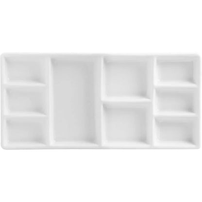 12 well round porcelain palette gouache, 7 inches