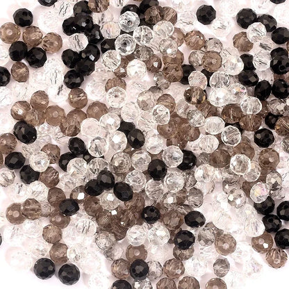 3*4mm 4*6mm Rondelle Faceted Glass Beads Loose Spacer Crystal Round Beads for Jewelry Making